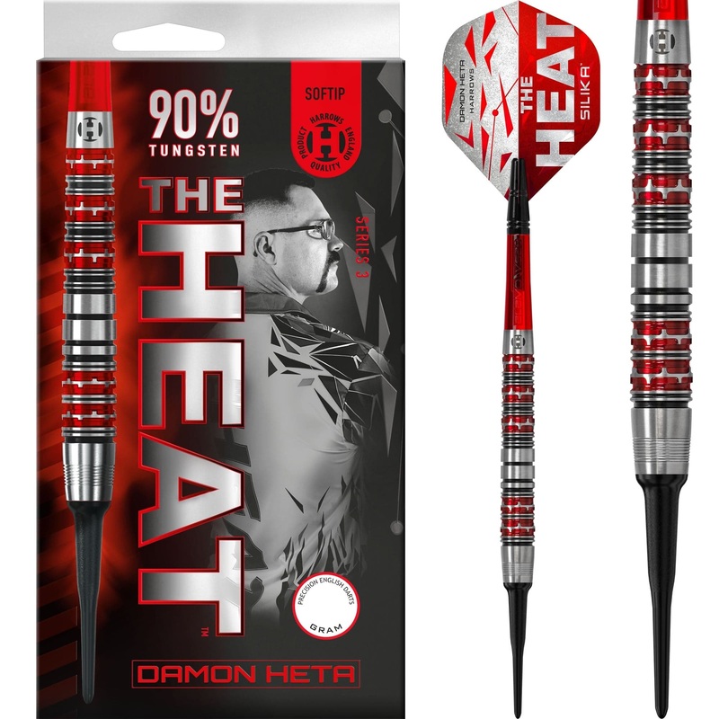 Harrows Damon Heta Darts – The Heat – Soft Tip – 90% Tungsten – Series 3 18g