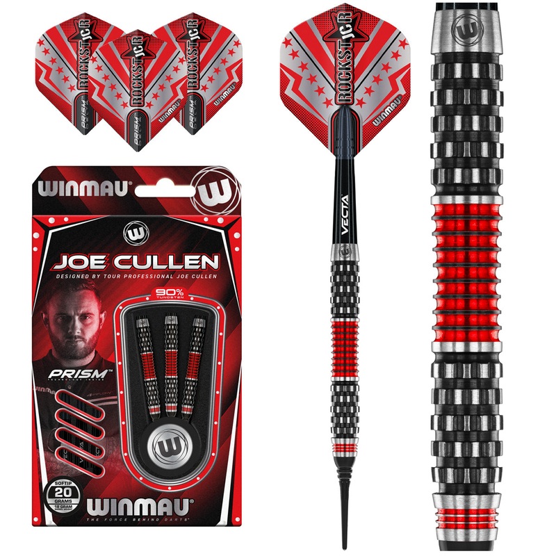 Joe Cullen Rockstar Series RS 1.0 Soft Tip Darts by Winmau 20 Gram