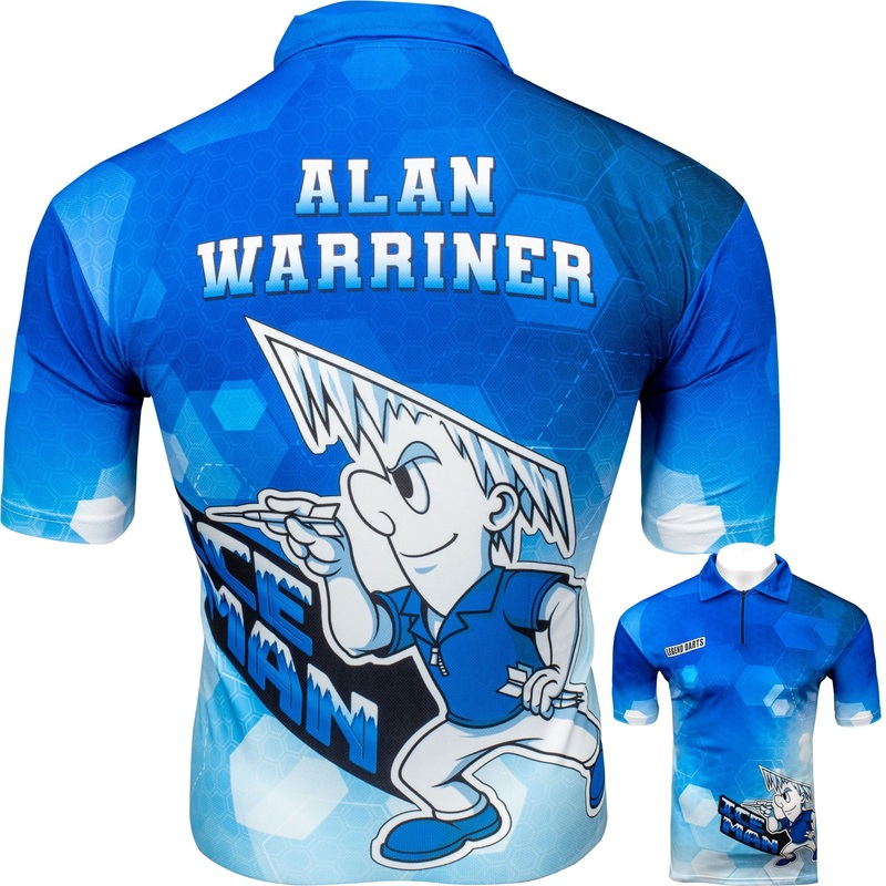 *Legend Darts – Alan Warriner – Dart Shirt – Iceman – Small to 5XL Small