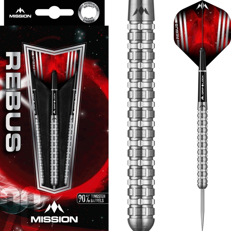 Mission – Rebus M3 Darts – Steel Tip – 90% Tungsten – 21g 23g 25g 21 grams