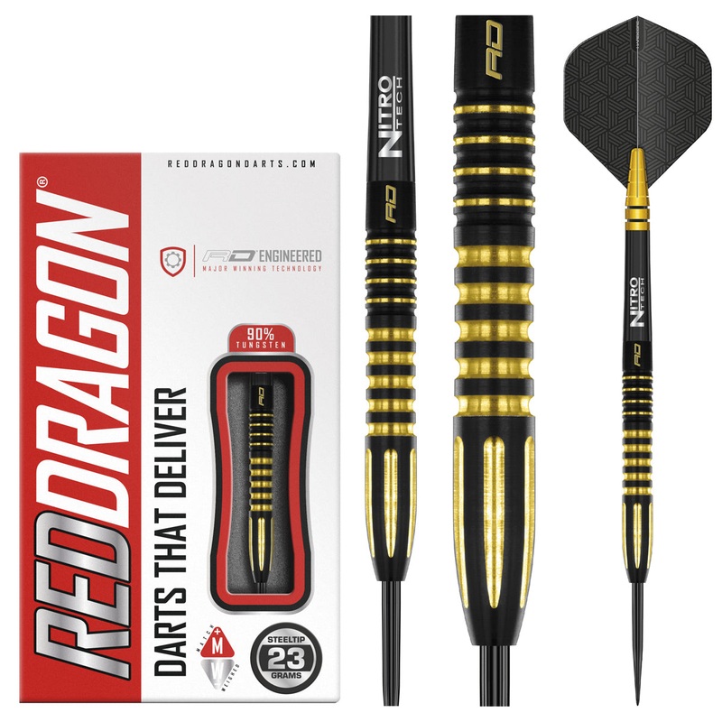 Neil Duff 90% Tungsten Steel Tip Darts by Red Dragon 23 Gram