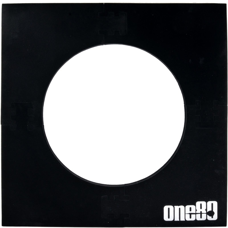 One80 – Knock-Down 4 Piece Square Dartboard Surround