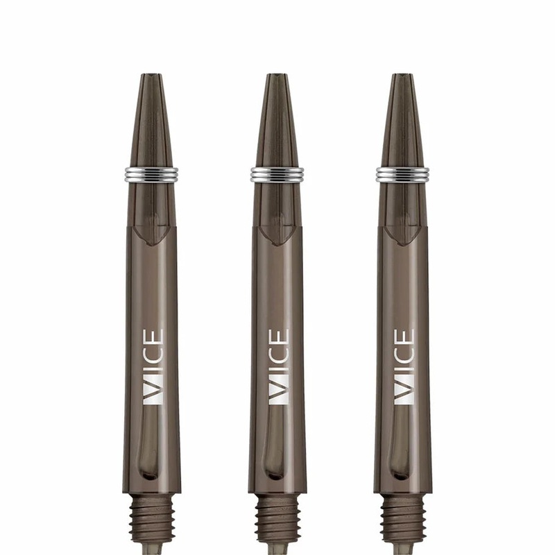 One80 Proplast Vice Dart Shafts – Transparent Gray – In Between Polycarbonate In Between (41mm in length excluding thread) Transparent Gray