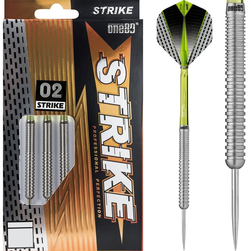 One80 Strike Darts – Steel Tip – S2 – Ringed 22g
