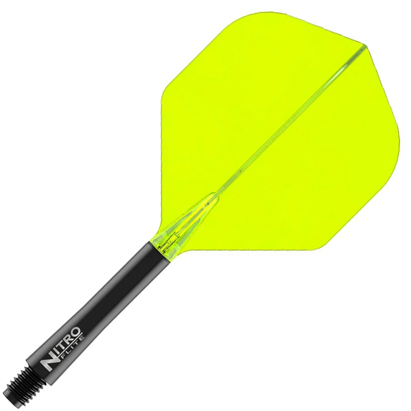 Red Dragon Nitro Flite Integrated Flight and Shaft System – No2 Medium Black & Yellow Black & Yellow Medium (34mm in length excluding thread) No. 2