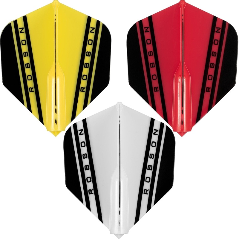 *Robson Plus Dart Flights – for all shafts – Std No2 – V Red