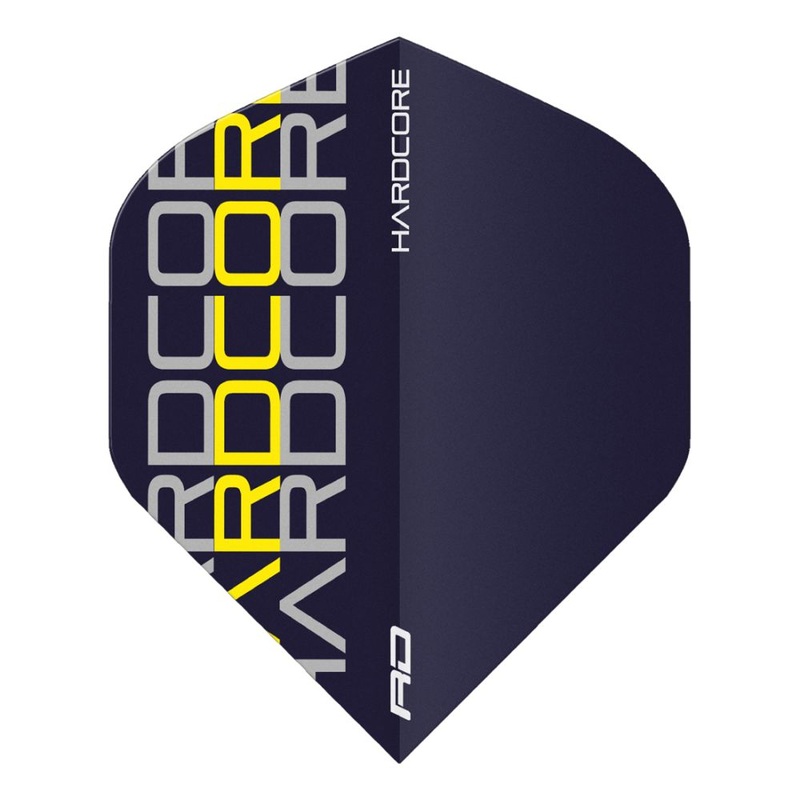 Hardcore Radical XT Red Dragon Tri-Stripe Dart Flights Yellow No2 Standard