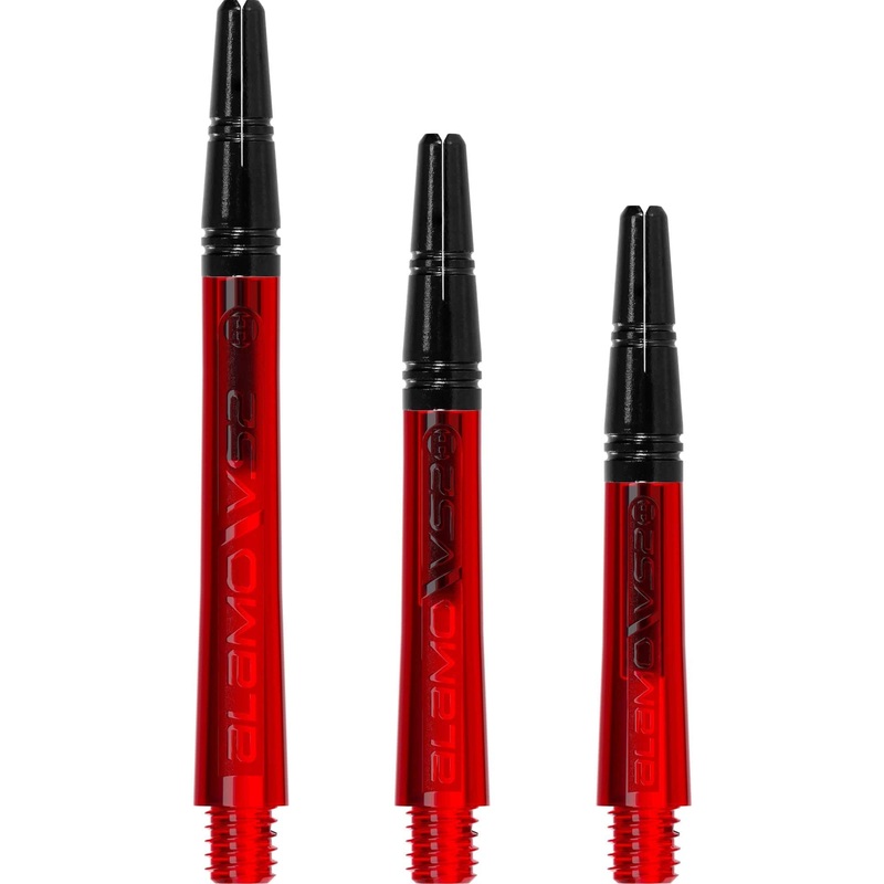 Harrows Alamo VS2 Dart Shafts – Polycarbonate – Black Aluminium Top – Red Medium