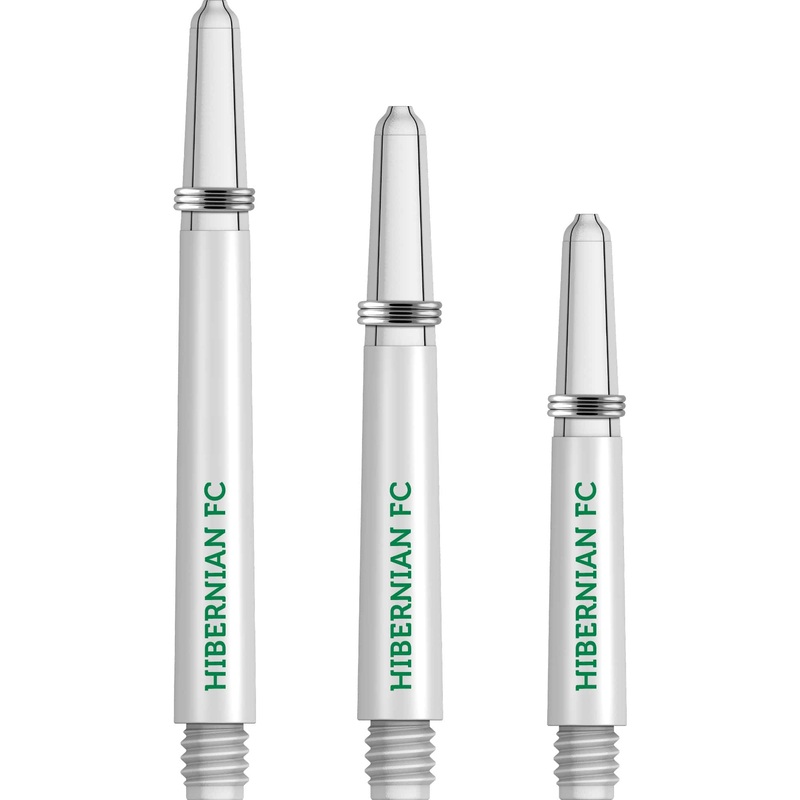 Hibernian FC – Official Licensed – Nylon Stems – Dart Shafts with Springs – White Medium