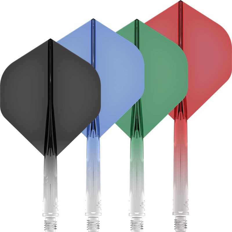 Mission – Force 90 Gradient – Big WIng Dart Flights – Integrated Flight & Shaft System Short Black