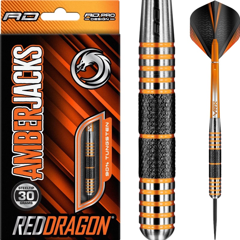 Red Dragon – Amberjack 11 Darts – Steel Tip – 90% Tungsten – 30g