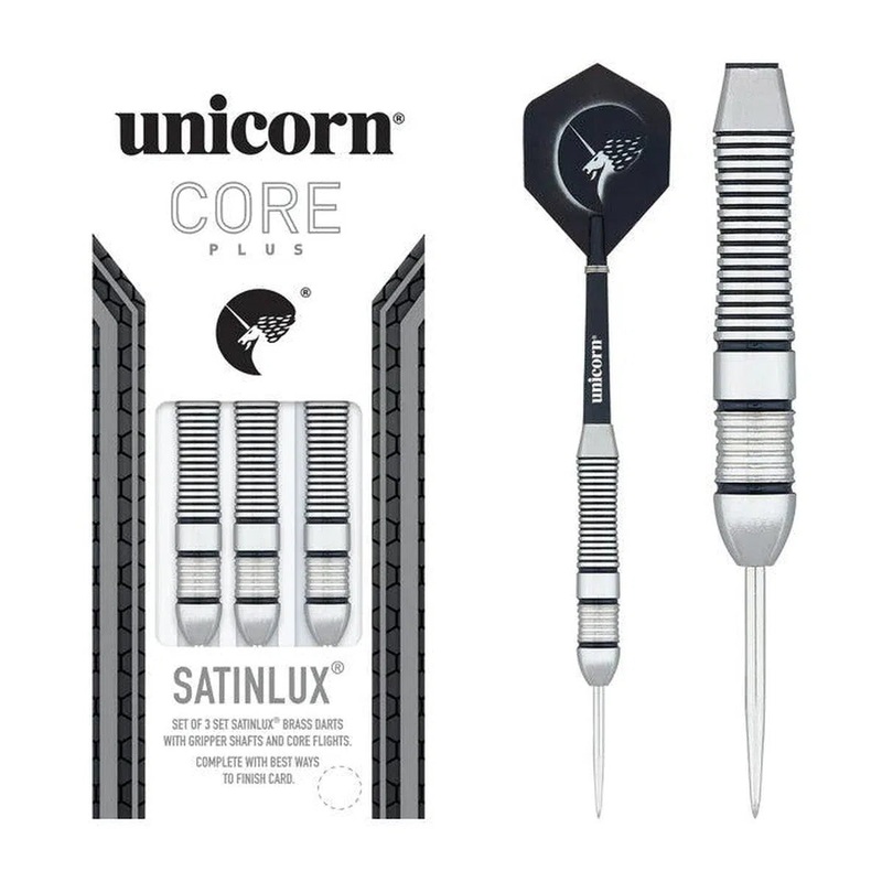 Unicorn Core Plus Win SatinLux Steel Tip Darts 22 GRAM