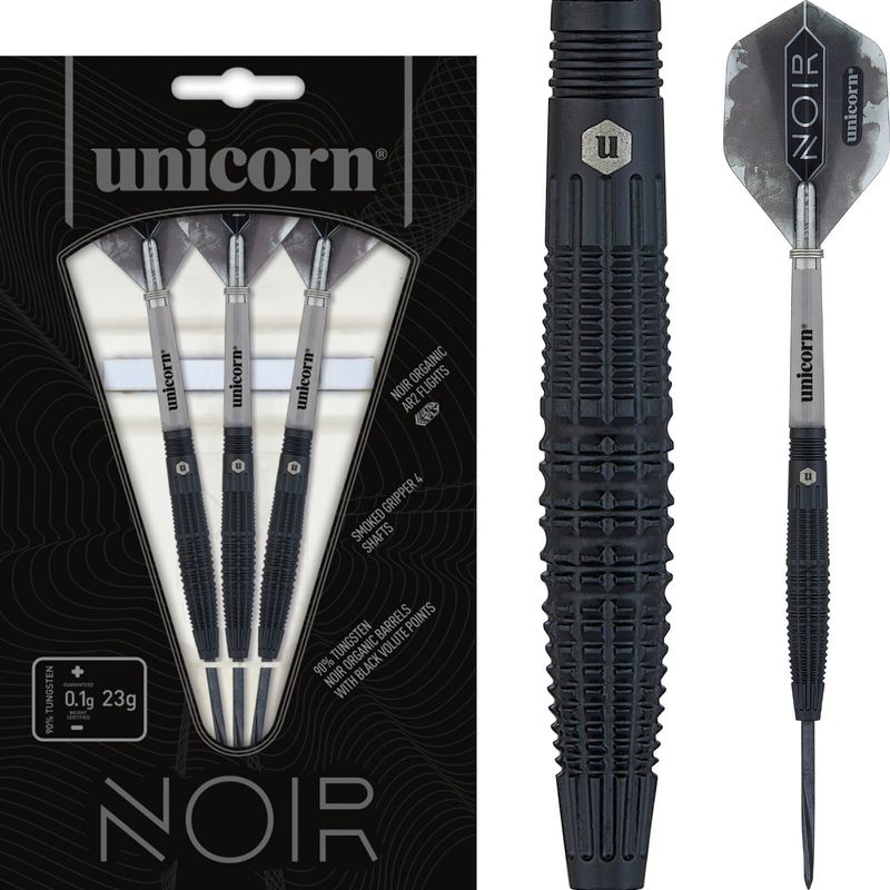 Unicorn – Noir Style 2 Darts – Steel Tip – 90% Tungsten – 21g 23g 25g 21 grams