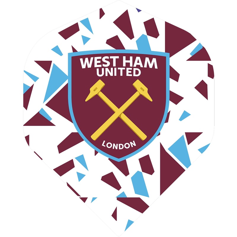 West Ham United FC – Official Licensed – Dart Flights – No2 – Std – F1 – Abstract