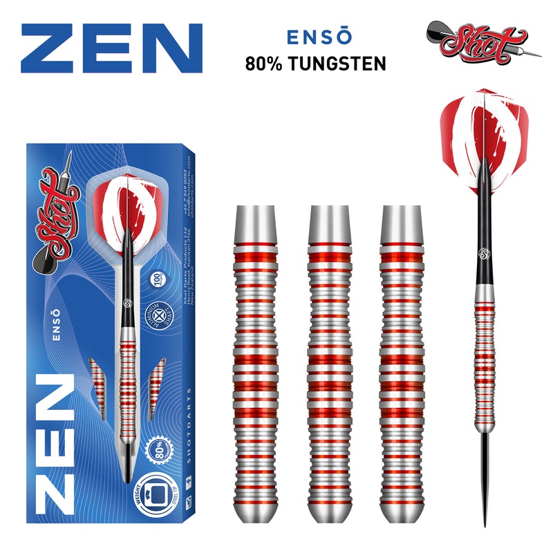 Zen Enso 80% Tungsten Steel Tip Darts by Shot 23 Gram