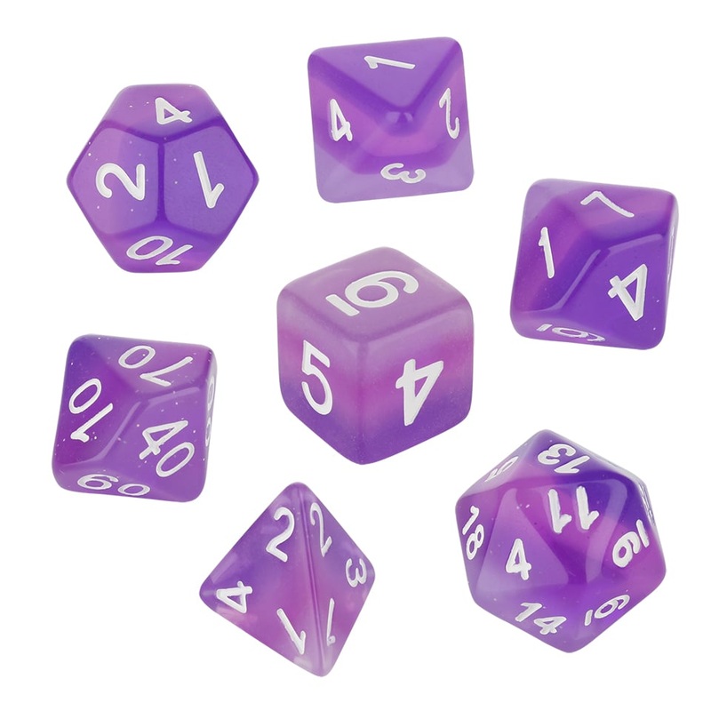 7 Piece Polyhedral Set – Purple Haze