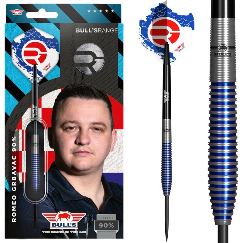 Bulls Romeo Grbavac Darts – Steel Tip – 90% Tungsten 22g