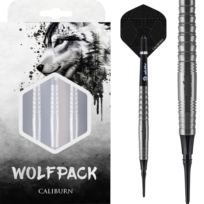 Caliburn Wolfpack Darts – Soft Tip – 90% Tungsten – W6 – 19g PERS