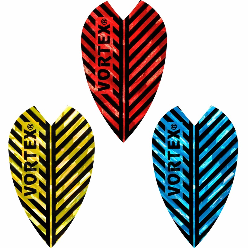 *Harrows Dart Flights – Vortex – Feather Design – Std Blue