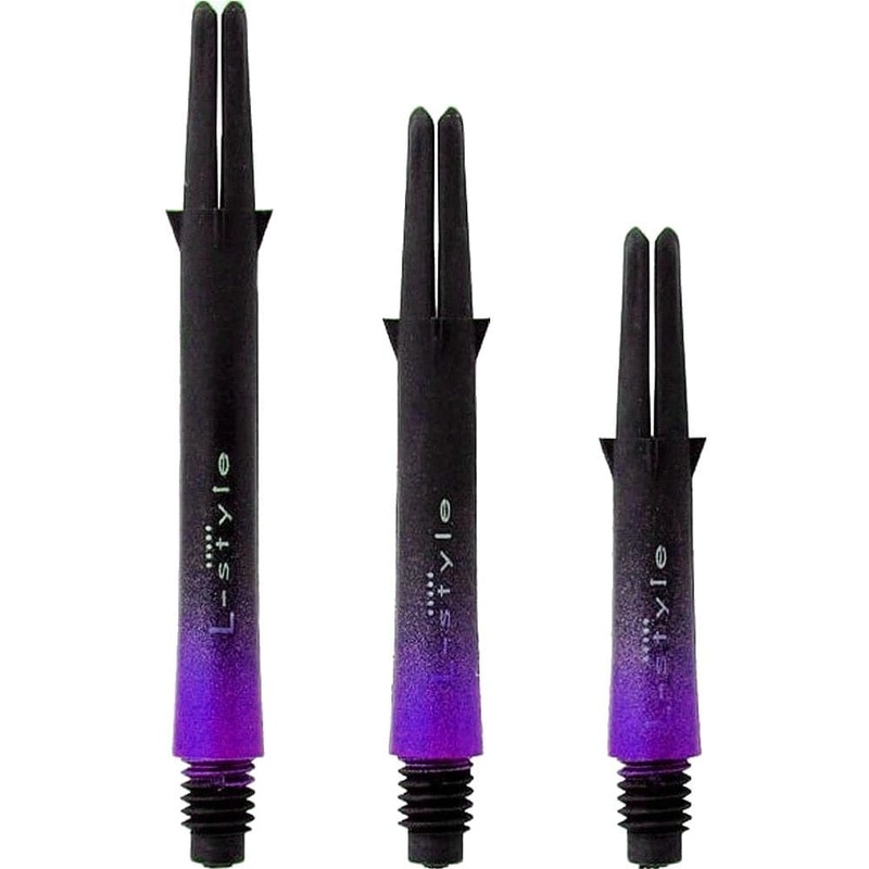 *L-Style – L Shafts – Carbon Two Tone – Black and Purple – Short L Style 190 33mm Short