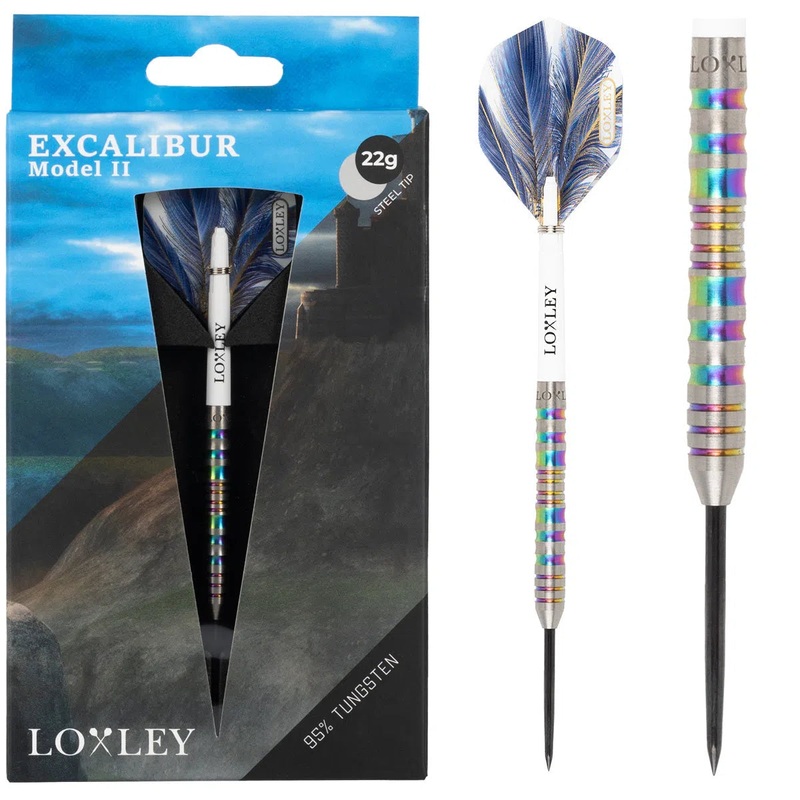 Loxley Excalibur Model 2 95% Tungsten Steel Tip Darts 22 GRAM