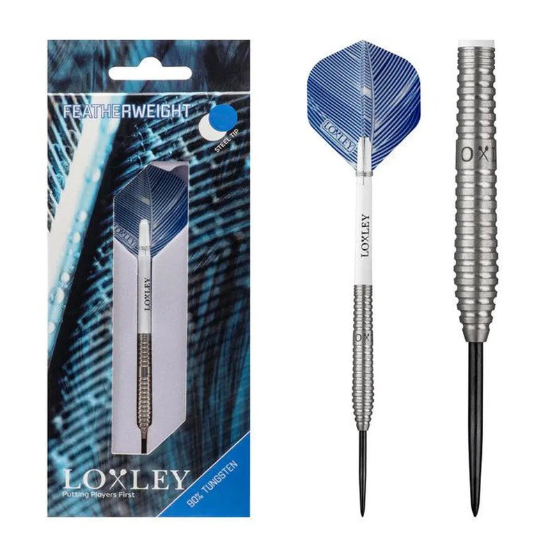 Loxley Featherweight Blue 90% Tungsten Steel Tip Darts 18 GRAM