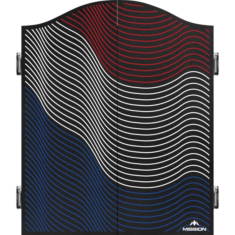 Mission Dartboard Cabinet – Nederland Design – Black – Wavy