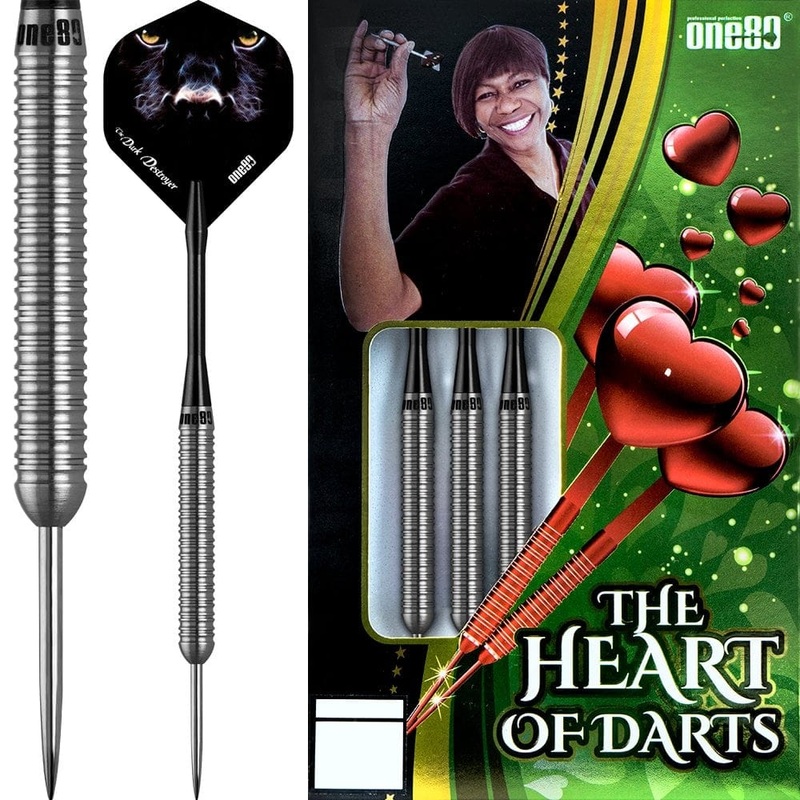 One80 Deta Hedman HD Darts – Steel Tip Tungsten – Hand Made – 22g 22g