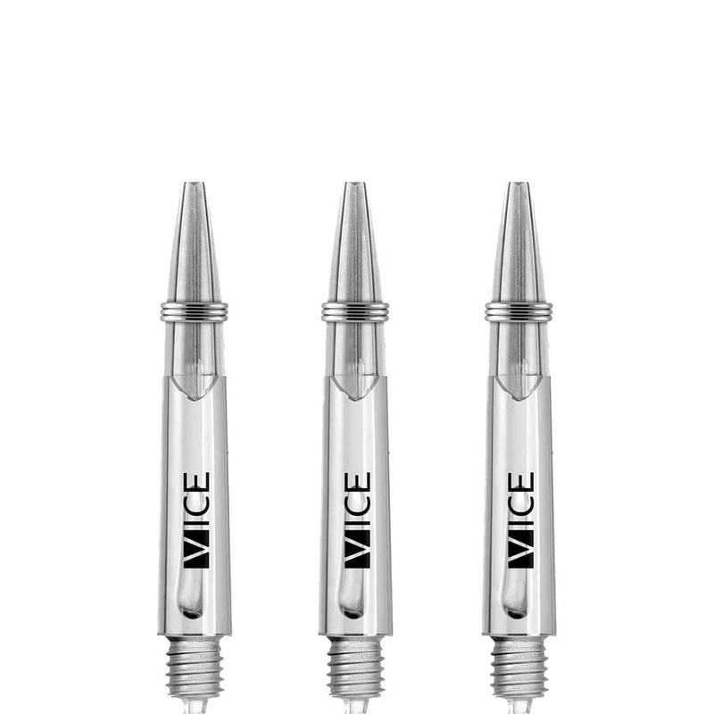 One80 Proplast Vice Dart Shafts – Clear – Short Polycarbonate Short (35mm in length excluding thread) Clear