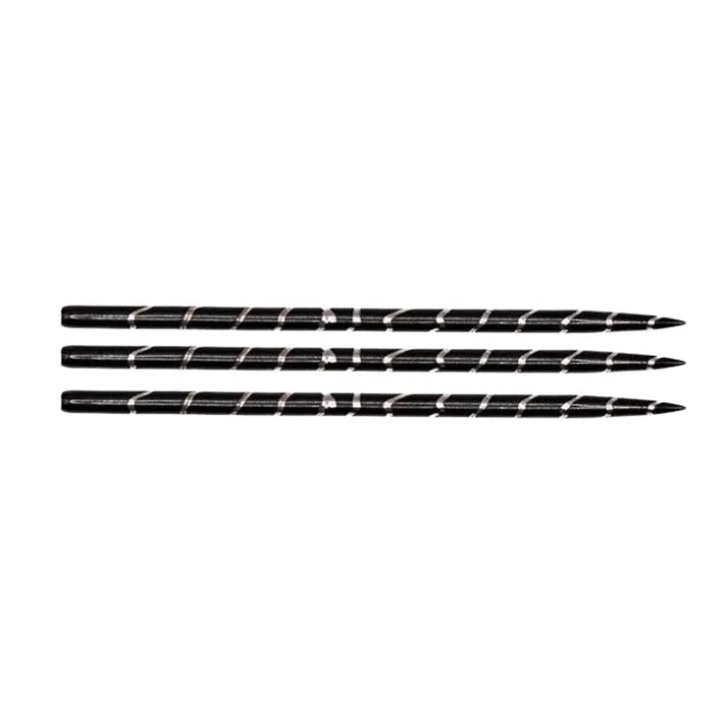 Pharaoh Points Nefertiti Finger Swirl Grip Dart Points Black 26mm