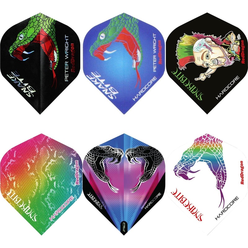 Red Dragon – Peter Wright – Big Wing Dart Flights Black Snake