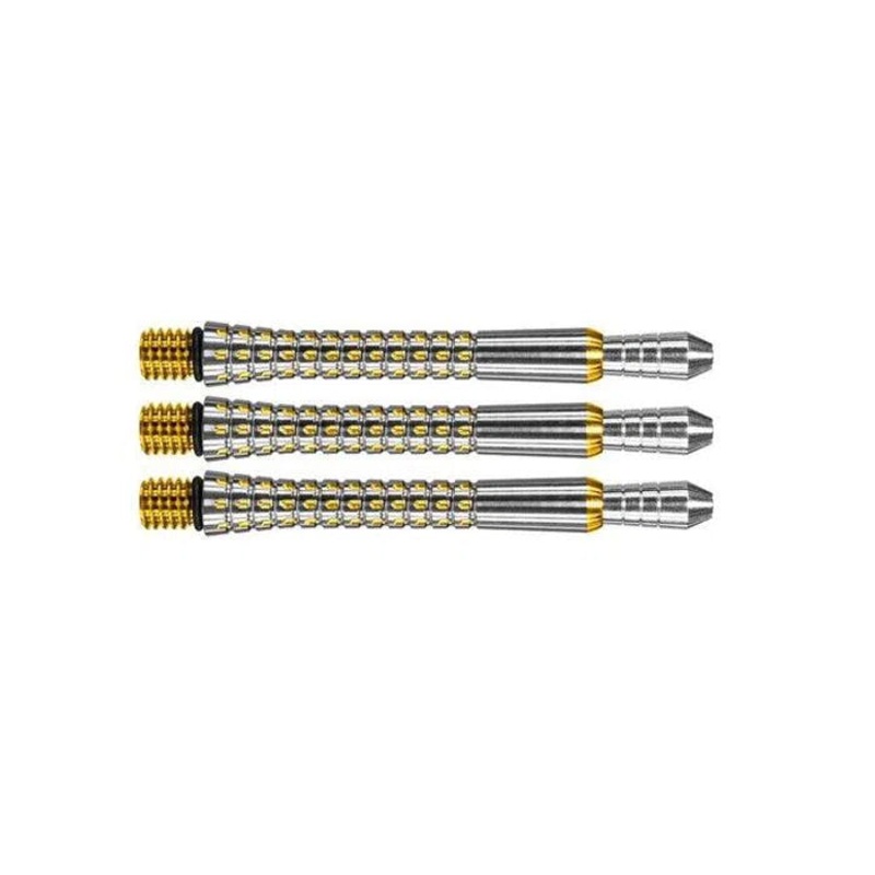 Target Darts Pixelgrip Titanium Shafts – Gold Gold Short