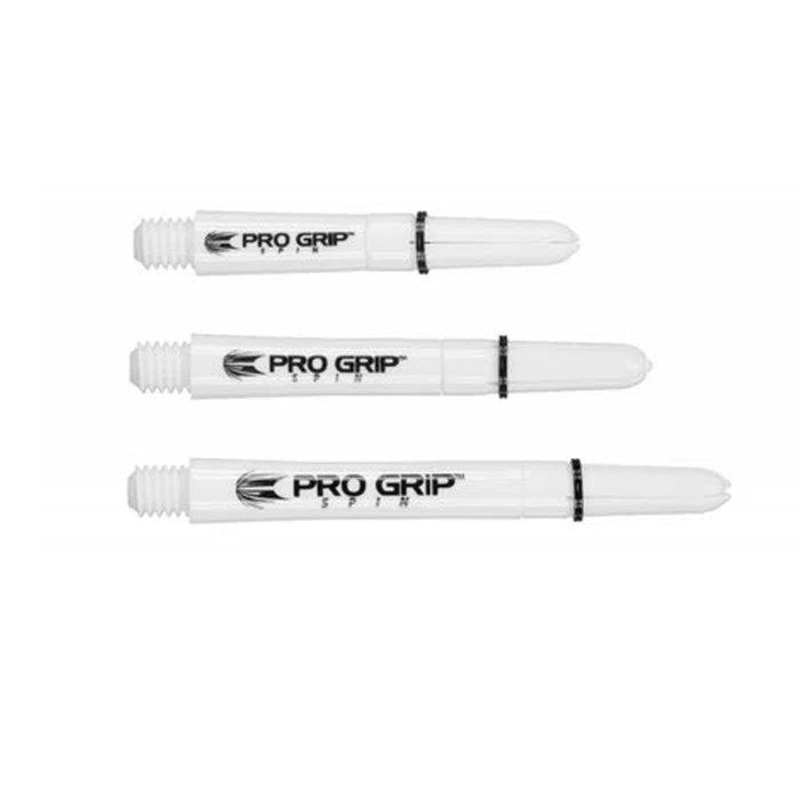 Target Darts Pro Grip Spin Dart Shafts – White White Short