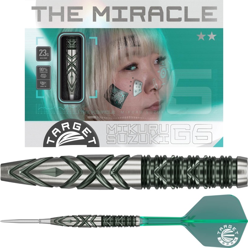 Target Japan – Mikuru Suzuki Gen 6 Darts – Swiss Point – Steel Tip – 95% Tungsten – 23g