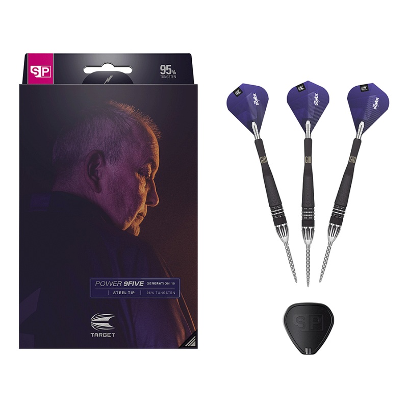 Target Phil Taylor Power 9Five G10 Swiss Point Steel Tip Darts 2023 24 grams