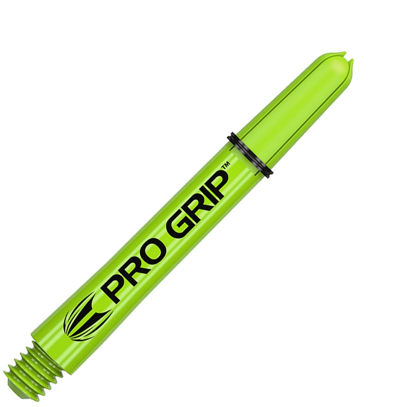 Target Pro Grip Nylon Dart Shafts – Intermediate Lime Green (3 Sets)
