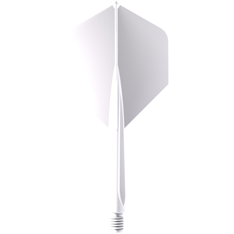Forge White All-In-One Dart Flights by Unicorn Medium
