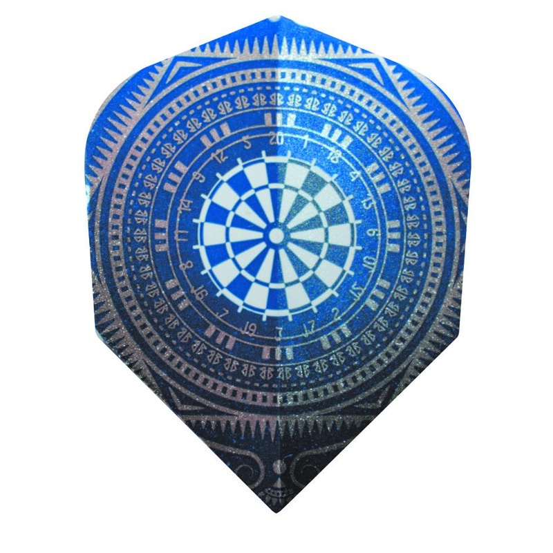 Harrows Quadro Blue Dartboard  Dart Flights (FB2001)