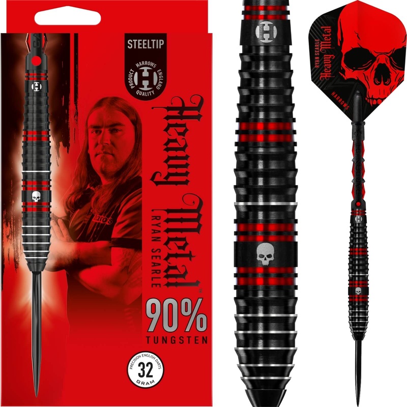Harrows – Ryan Searle Darts – Steel Tip – 90% Tungsten – 22g 23g 24g 26g 30g 32g 22 grams