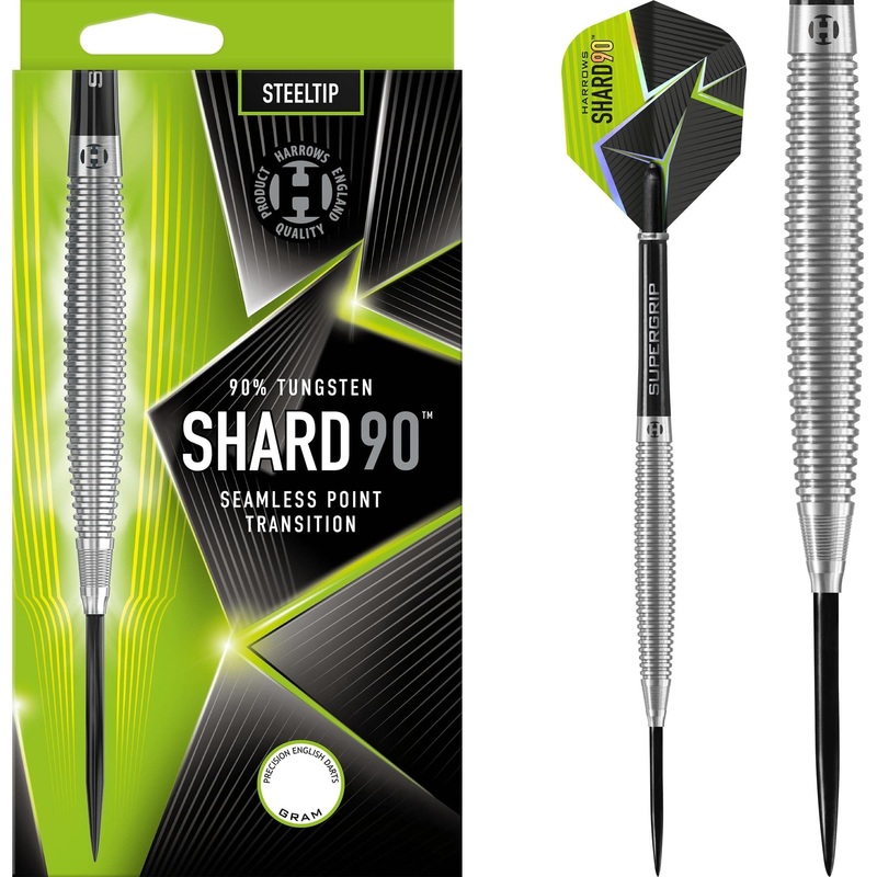 Harrows Shard Darts – Steel Tip – 90% – Ringed 21g