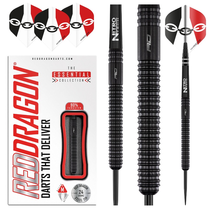 Jamie Hughes 90% Tungsten Steel Tip Darts by Red Dragon 24 Gram