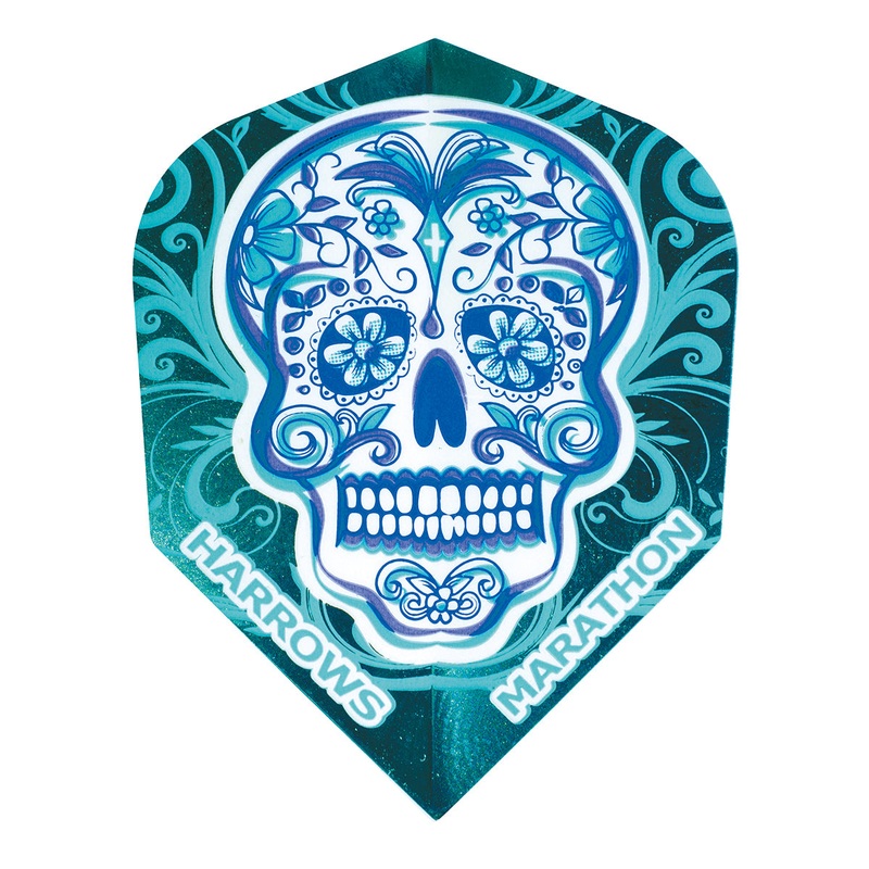 Marathon Candy Skull No6 Dart Flights by Harrows