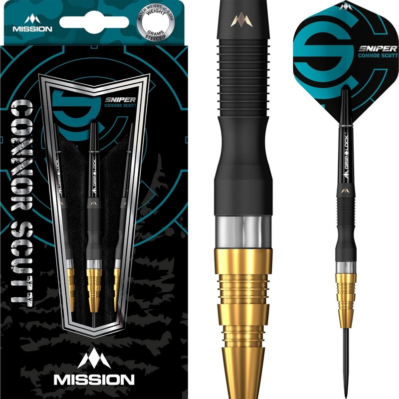 Mission – Connor Scutt Darts – Steel Tip – 95% Tungsten – 22g 24g 22 grams