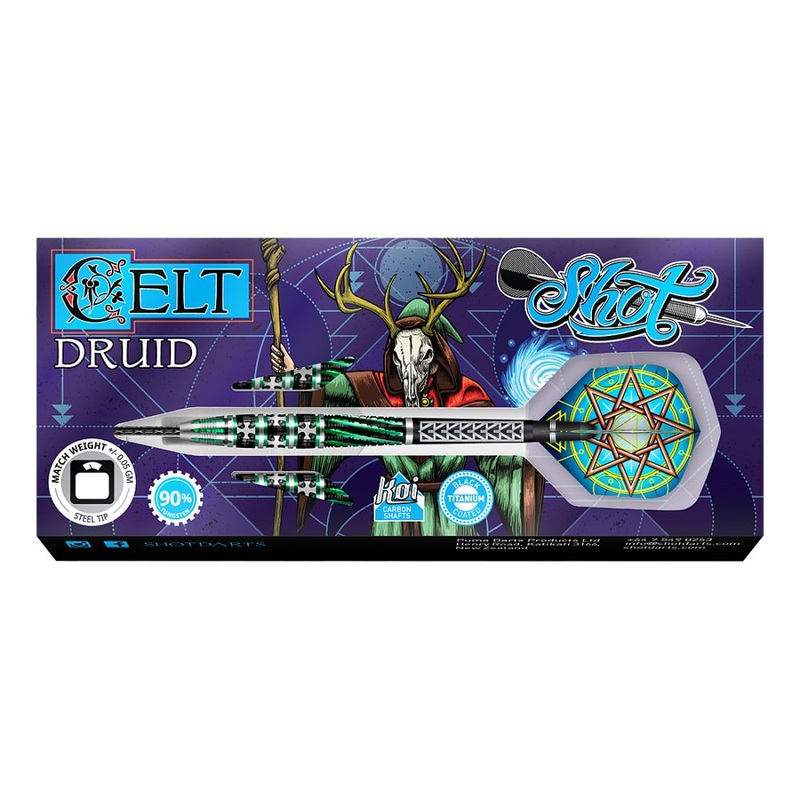 Shot Celt Druid Steel Tip Darts 23 grams