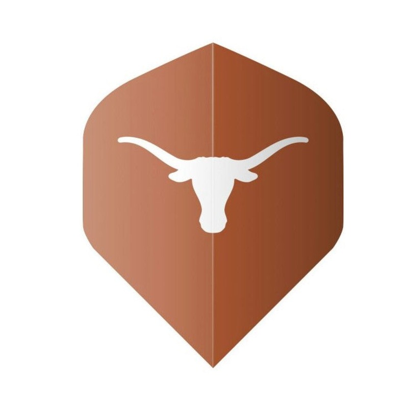 Shot NCAA Texas Longhorns Flight Set Orange Standard 100 Micron Polymer