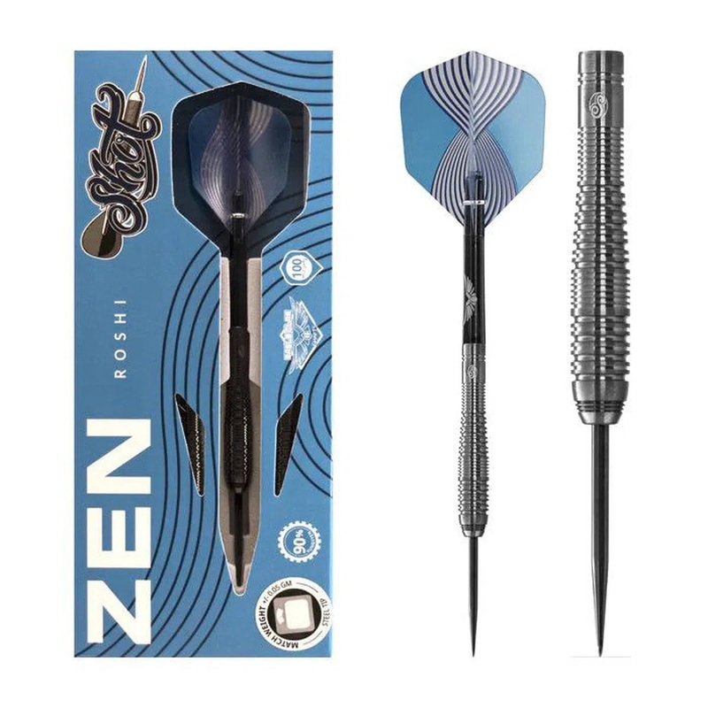 Shot Zen Series Roshi 90% Tungsten Steel Tip Darts 23 GRAM
