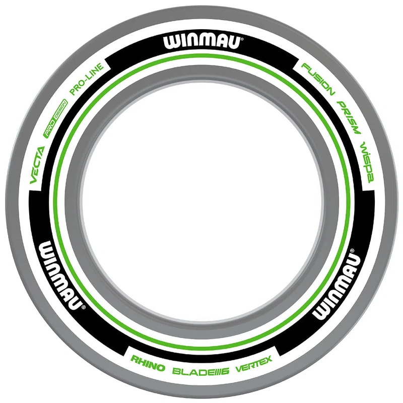 Winmau Advance White & Green Dartboard Surround