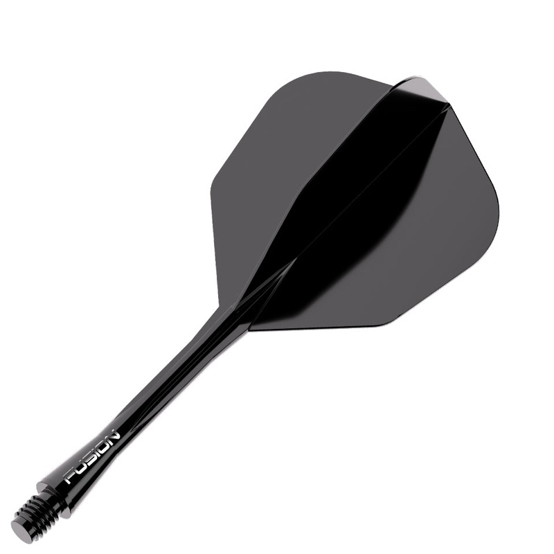 Winmau Fusion Integrated Flight & Shaft System – No6 Intermediate Black