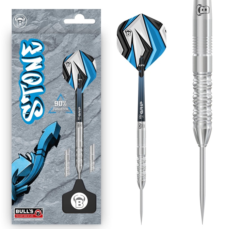 BULL’S Stone Darts – Steel Tip – 90% Tungsten – S3 21g