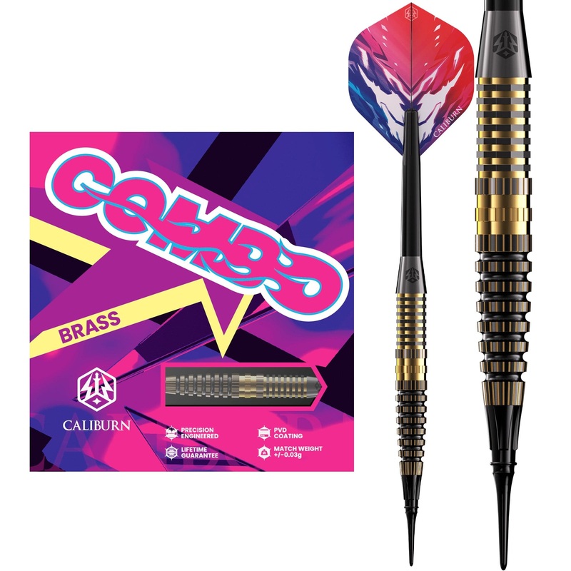Caliburn Combo Darts – Soft Tip – Brass – C3 – 20g